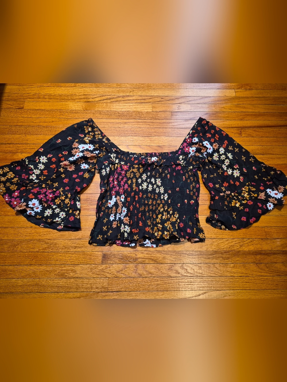 Patrons Of Peace Size Large Floral Cottage Core Whimsical Top